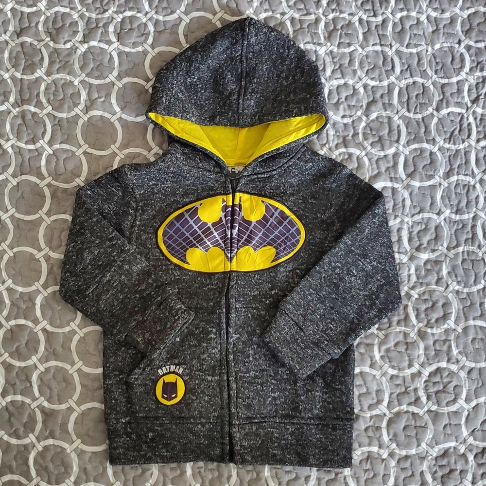 💙 BATMAN - Zip Up Hoodie Sweater - Size 3